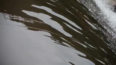 şelale ve sıçrama waterdrop Üstten Görünüm.