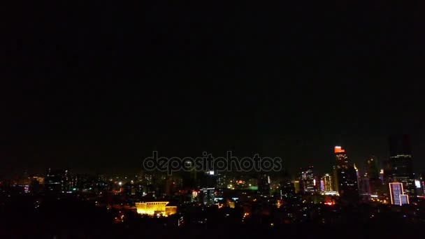 现代城市夜景. — 图库视频影像