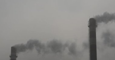 4k mesele sanayi baca, enerji üretimi boru duman ile gelen duman.