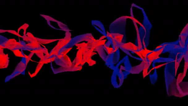 4k Абстрактний струменевий творчий дріт сітка науково-фантастична художня лінія стрічка плетіння фону — стокове відео