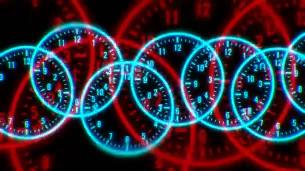 4k Circle figures time clocks busy wheels,trade finance channel,number space. — Stock Footage 4k Circle figures time clocks busy wheels,trade finance channel,number space. Royalty Free Stock Video