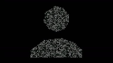 4k elektronlar hareketli futuristik bir devre kartı Kullanıcı sembolü şeklinde..