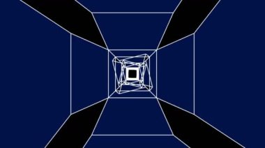 4 k hızlı hareket dijital tünelde soyut teknoloji tünel, d ile uçmak