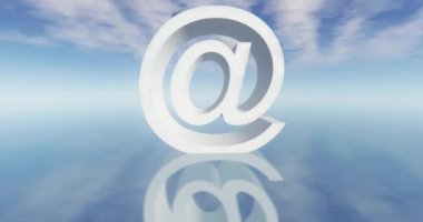 4k işareti e- posta sembolü, web teknisyeni, bulut hesaplama.