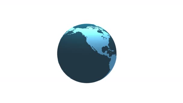 4k, modèle de terre tournante .