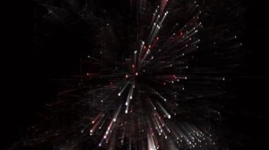 4k Z harfli alfabe kelime etiketi bulutu, bilgisayar kodu parçacığı. Matrix ikili metin tasarım animasyonu, sıfırdan bir basamağa, soyut teknoloji arkaplanı.