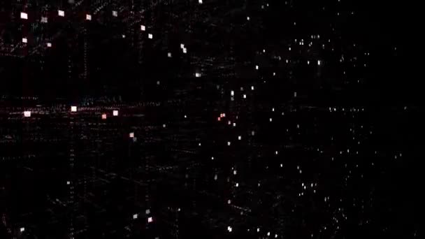 4k 5G word tag cloud, code informatique binaire.L'animation de conception de texte binaire Matrix, passant de zéro à un chiffre, arrière-plan technique abstrait.