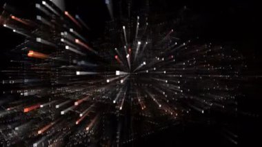 4k Huawei sözcüğü huawei Çin şirketi, Matrix ikili bilgisayar kodu metin animasyonu.