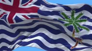 4k İngiliz Hint Okyanusu Biot Ulusal Bayrağı.