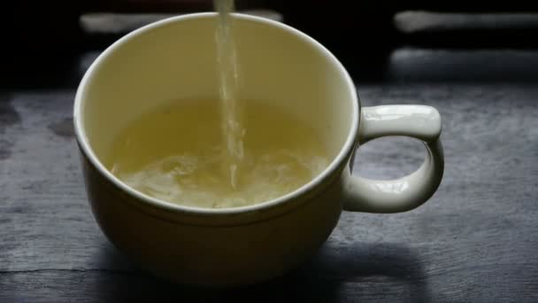 Tetera verter té, costumbres antiguas de leisure.china, agua . — Vídeos de Stock