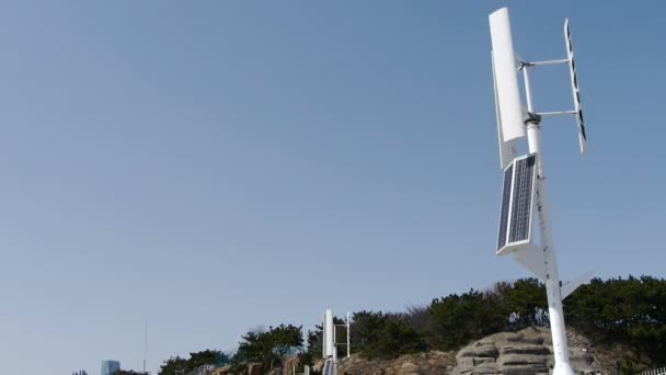 Turbine solaire éolienne et nouvelle énergie . — Video