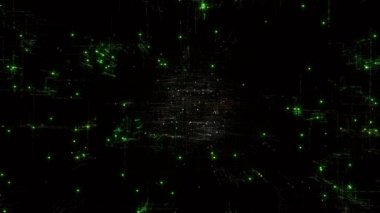 4k Yapay Zeka Beyin Devresi, Matrix ikili bilgisayar kodu metni.