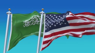 4k Kusursuz Amerika Birleşik Devletleri ve Suudi Arabistan Bayrakları geçmişi, Usa Ksa.
