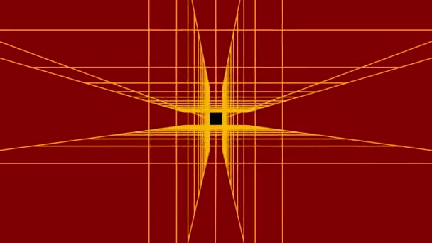 4k Mouvement rapide dans le tunnel numérique, tunnel technologique abstrait, voler à travers d — Video