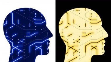 4k Beyin Çipi Kafa Dijital Hattı, insanlar yapay zekanın