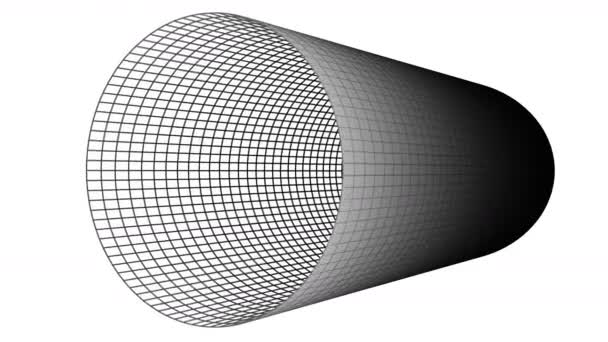 4k 3d abstraktní potrubní mřížka, 3D tisková technologie, nanometrový materiál. — Stock video