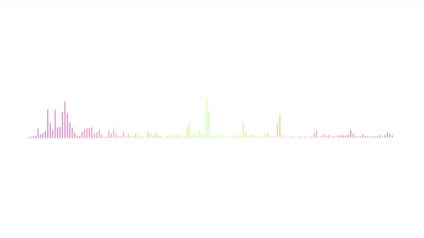 4 k 음악 리듬 grahic, 오디오 이퀄라이저, 오디오 스펙트럼 발광 시뮬레이션 사용 m — 비디오