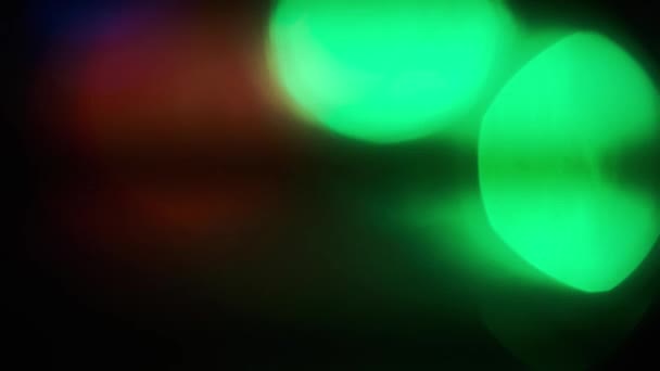 Sfocatura Multicolore Sfocato Brillare Lampeggiante Luci Digitali Rosso Blu Verde — Video Stock