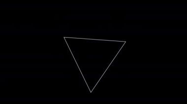 4K 'deki zarif arka plan için soyut siyah beyaz animasyon. Alfa Kanalı - Pro Res 4444