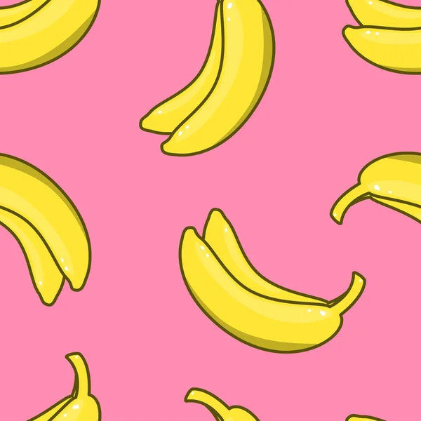 黄香蕉无缝模式. — 图库矢量图片
