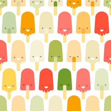 Dondurma seamless modeli. Vektör.
