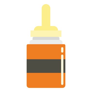 Beyaz arka plan üzerinde izole tıp düz uyuşturucu