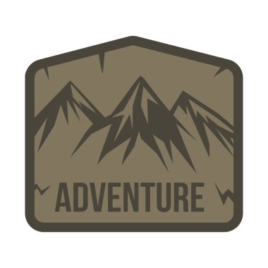 Vintage tarzı dağ etiketleri