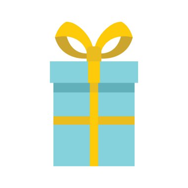 Hediye kutusu düz. İzole karton kutular