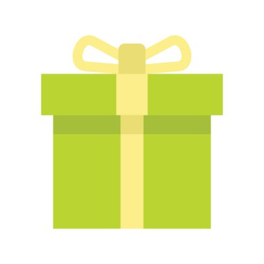 Hediye kutusu düz. İzole karton kutular