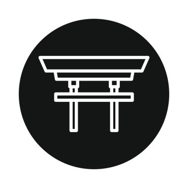 Beyaz arka plan üzerinde izole Japonya yakın simgesi