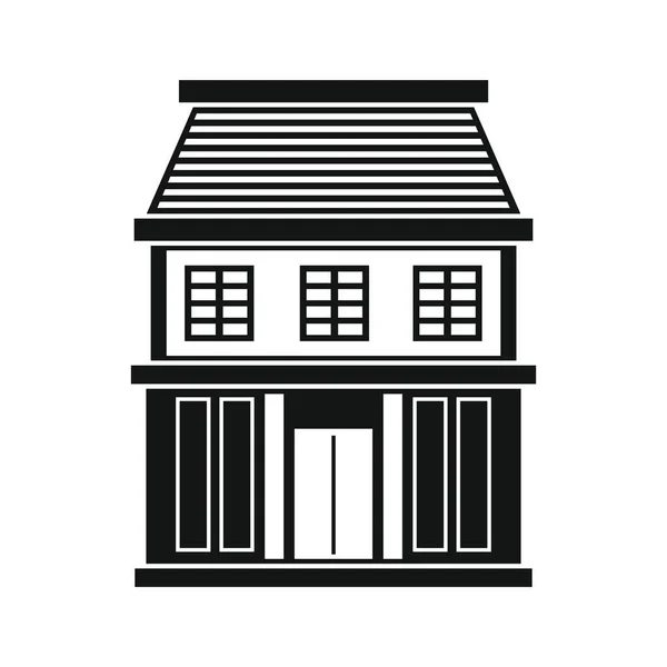 Privát lakó ház ház lakás ikon — Stock Vector