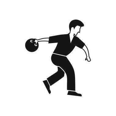 Adam bir bowling topu atar