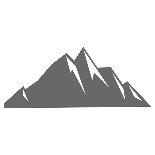 Rock montaña silueta vector ilustración — Archivo Imágenes Vectoriales