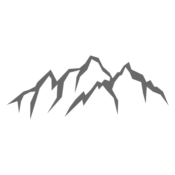 Εικονογράφηση διάνυσμα σιλουέτα βουνό ροκ — Διανυσματικό Αρχείο