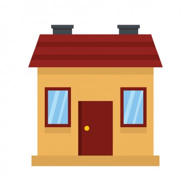 Renkli daire konut ev. Vektör çizim