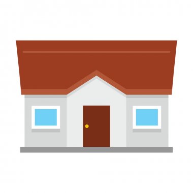 Renkli daire konut ev. Vektör çizim