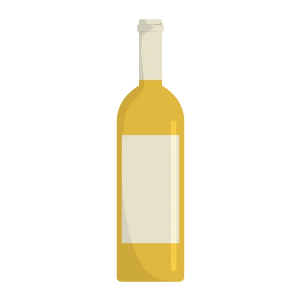 孤立在白色背景上的酒精饮料瓶 — 图库矢量图片