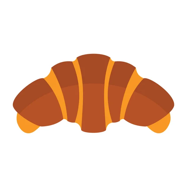 Croissant colorido icono del producto de panadería — Vector de stock