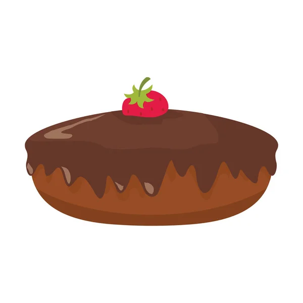 Kuchen bunt Bäckerei Produkt-Symbol — Stockvektor