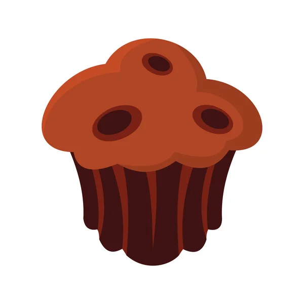 Brownie icono de producto de panadería colorido — Vector de stock