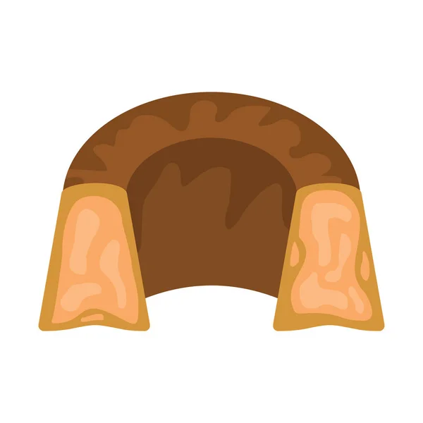 파이 다채로운 빵집 제품 아이콘 — 스톡 벡터