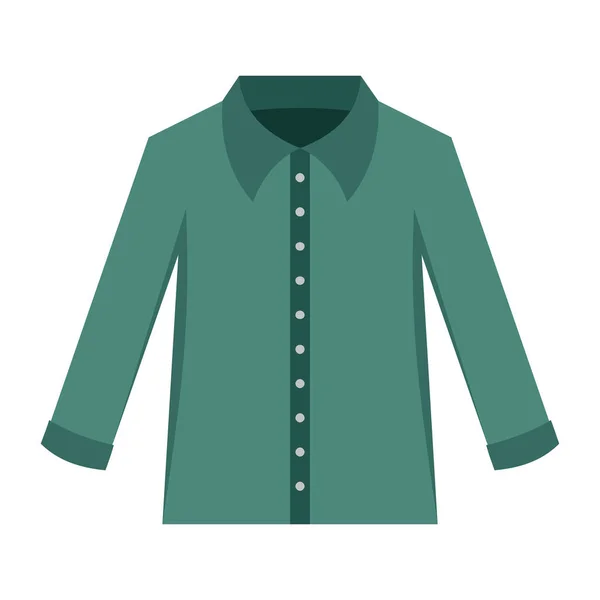 Camicia verde abiti moda per l'uomo moderno — Vettoriale Stock