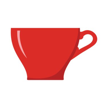 Fincan tabak çizgi film simgesi. Mutfak aracı, tencere ve mutfak eşyaları vektör çizim