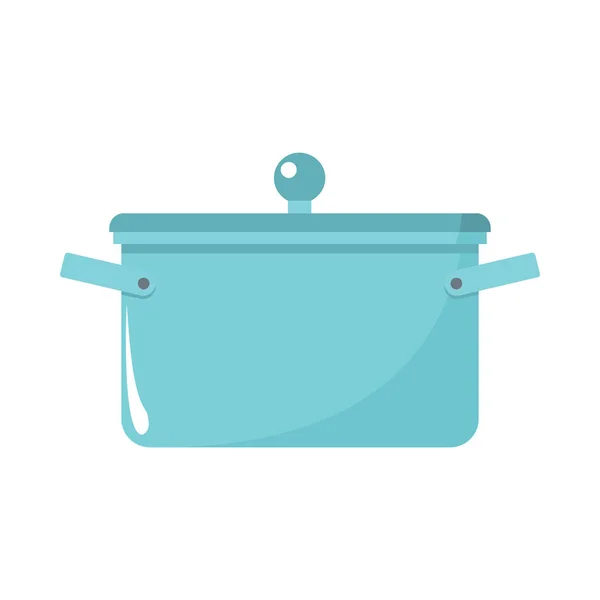 Icono de dibujos animados de cacerola. Herramientas de cocina, utensilios de cocina y vectores de cocina ilustración — Vector de stock