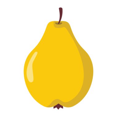 Armut tasarım sulu taze meyve simge vektör şablonu. Ham armut.