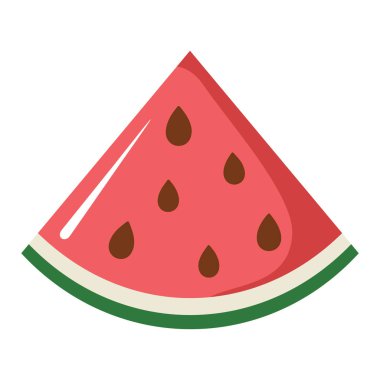 Karpuz tasarım sulu taze meyve simge vektör şablonu. Ham karpuz