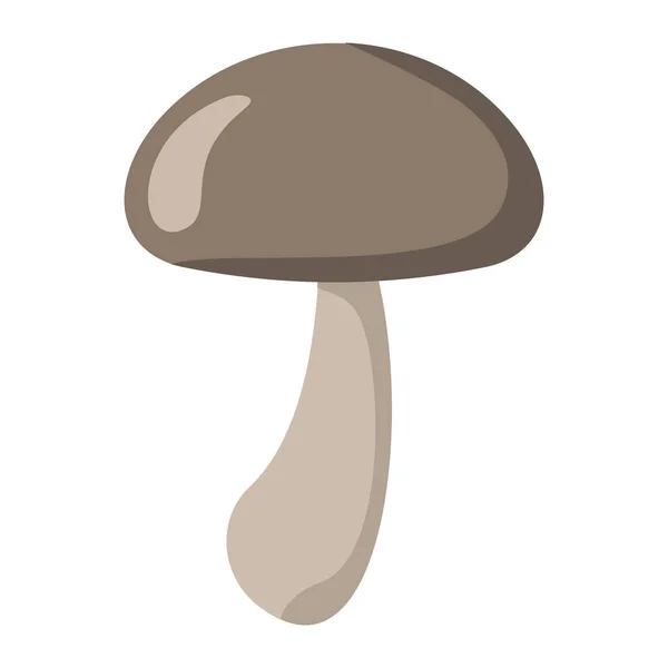 Paddestoel met rode hoed op witte achtergrond element voor paddenstoel ontwerp — Stockvector