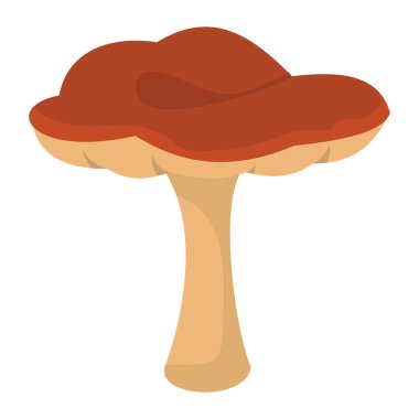 Beyaz arka plan öğesi için mantar tasarım üzerinde kırmızı şapkalı mantar