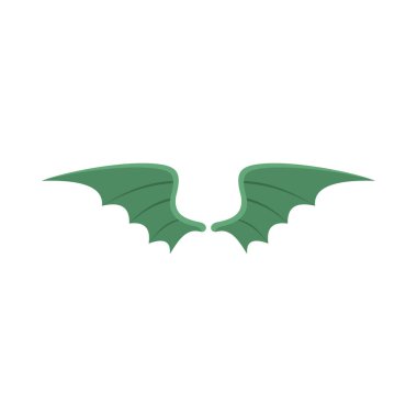 Kanat düz simgesi tasarım etiketleri kanat grafik ve çizim için