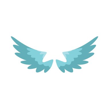 Kanat düz simgesi tasarım etiketleri kanat grafik ve çizim için